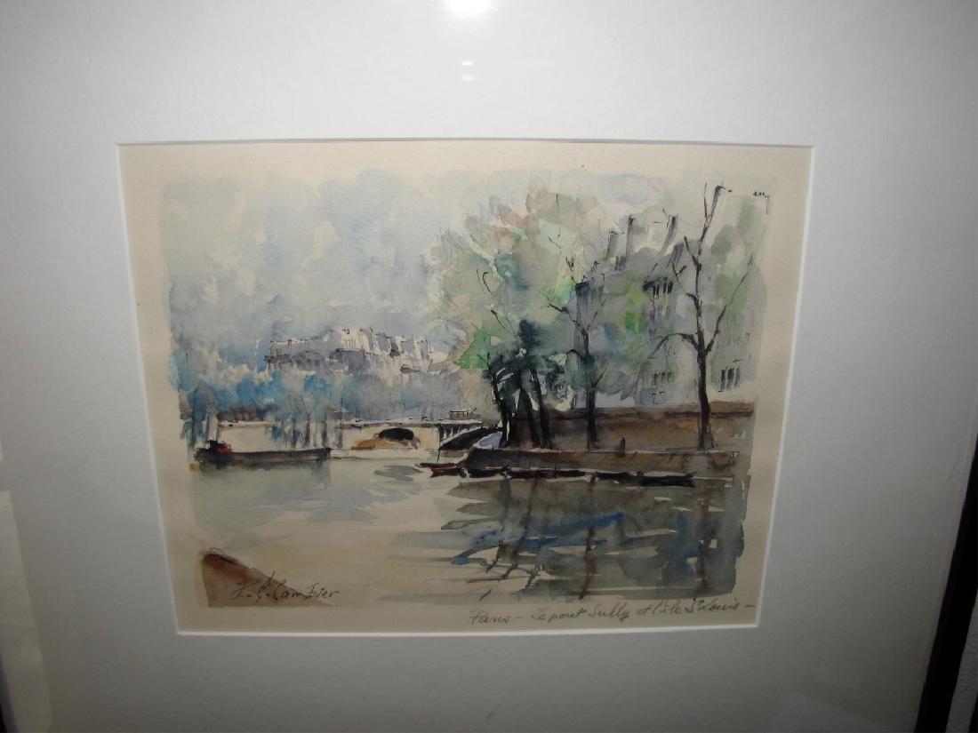 PIERRE EUGENE CAMBIER (1914-2000), WATERCOLOR (1 of 3)