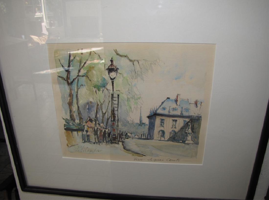 PIERRE EUGENE CAMBIER (1914-2000), WATERCOLOR (1 of 4)