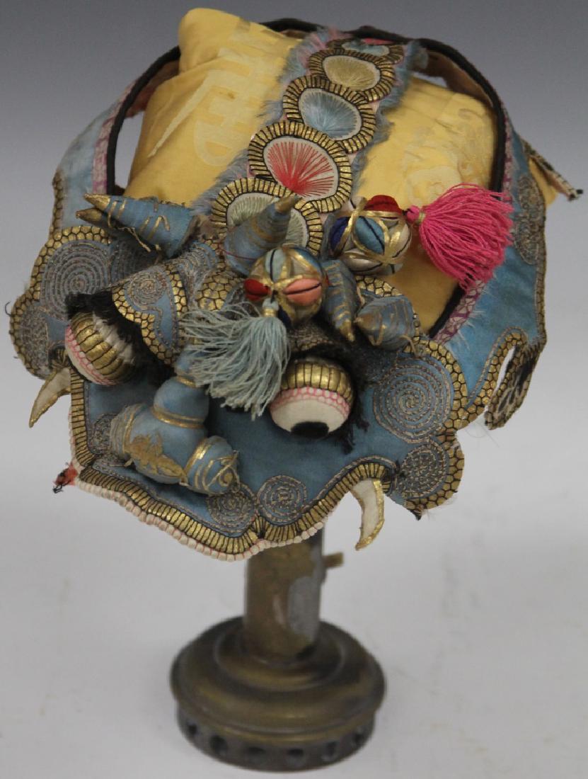 VINTAGE CHINESE EMBROIDERED CHILD'S HAT (1 of 3)