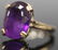 LOT OF (2) VINTAGE 14KT RINGS W/ AMETHYST & PEARL - 2