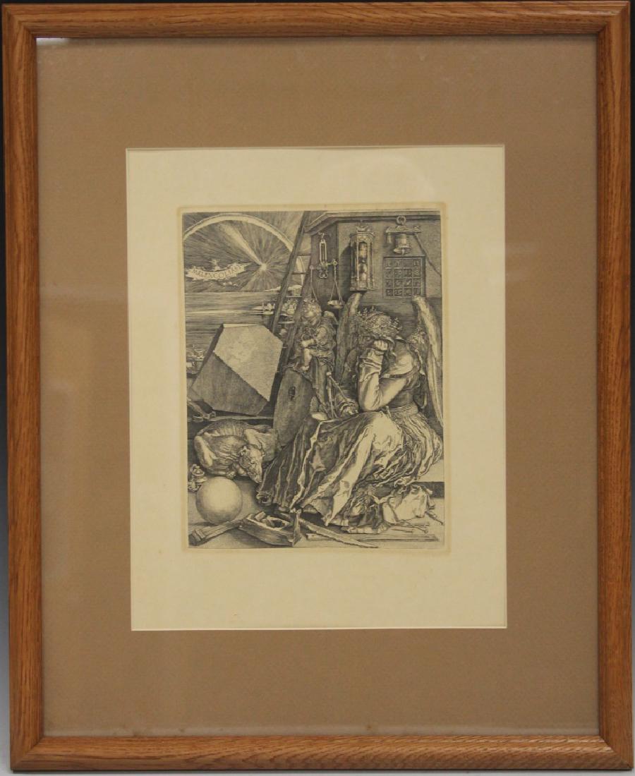 "MELANCOLIA I" ENGRAVING, REPRINT, FRAMED (1 of 3)