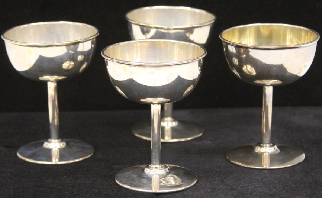 LOT OF (4) STERLING SILVER STEM CUPS (1 of 2)