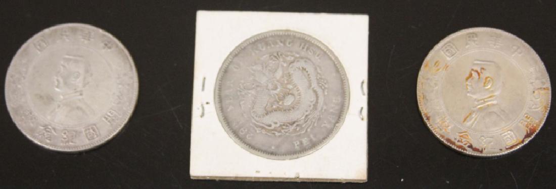 LOT OF (3) CHINESE REPUBLIC SILVER COINS (1 of 8)