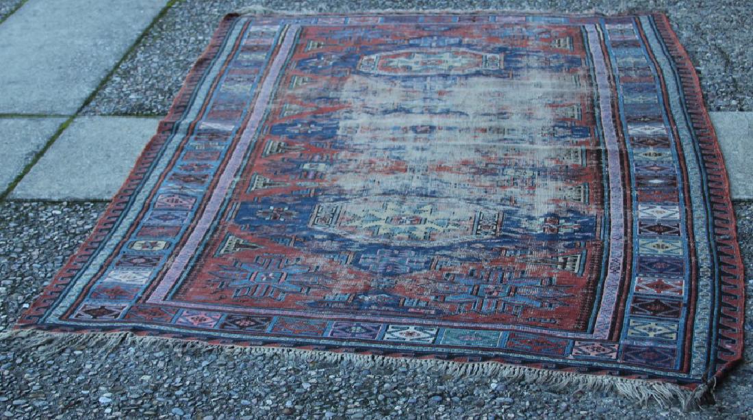 CAUCASIAN KUBA SOUMAK WOVEN CARPET (1 of 4)