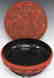 EARLY CHINESE CINNABAR CARVED BOX, 10 1/2" D - 2