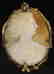 VINTAGE GOLD PLATED CAMEO PIN