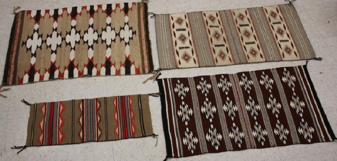 LOT OF (4) NATIVE AMERICAN WOVEN BLANKETS (1 of 1)