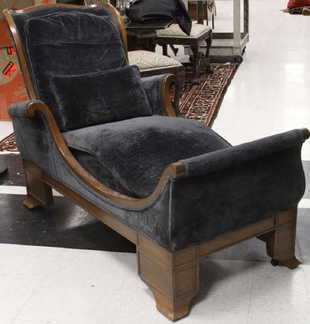 Vintage Victorian Furniture For Antique Late Victorian Mahogany Chaise Lounge Chair