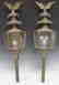 PAIR OF VINTAGE BRASS WALL SCONCES