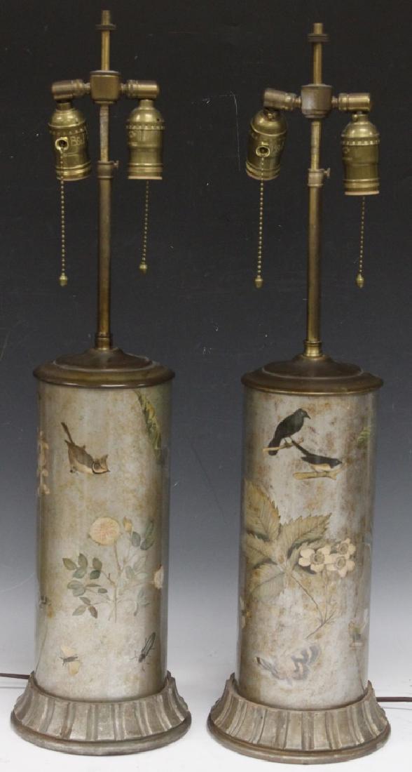 PAIR OF FRENCH DECORATIVE LAMPS, 26" H (1 of 2)
