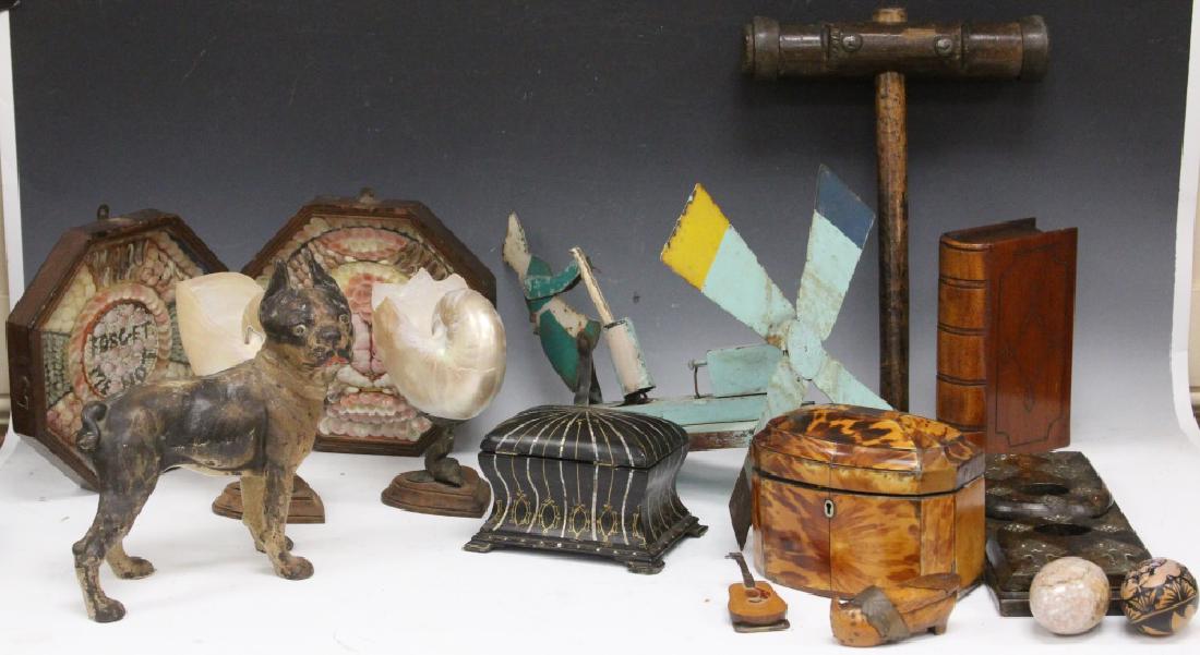 LOT OF (14) MISC. DECOR: TEA CADDY, BOXES, ETC. (1 of 5)