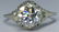 LADY'S VINTAGE 1.71CT DIAMOND 18KT WHITE GOLD RING