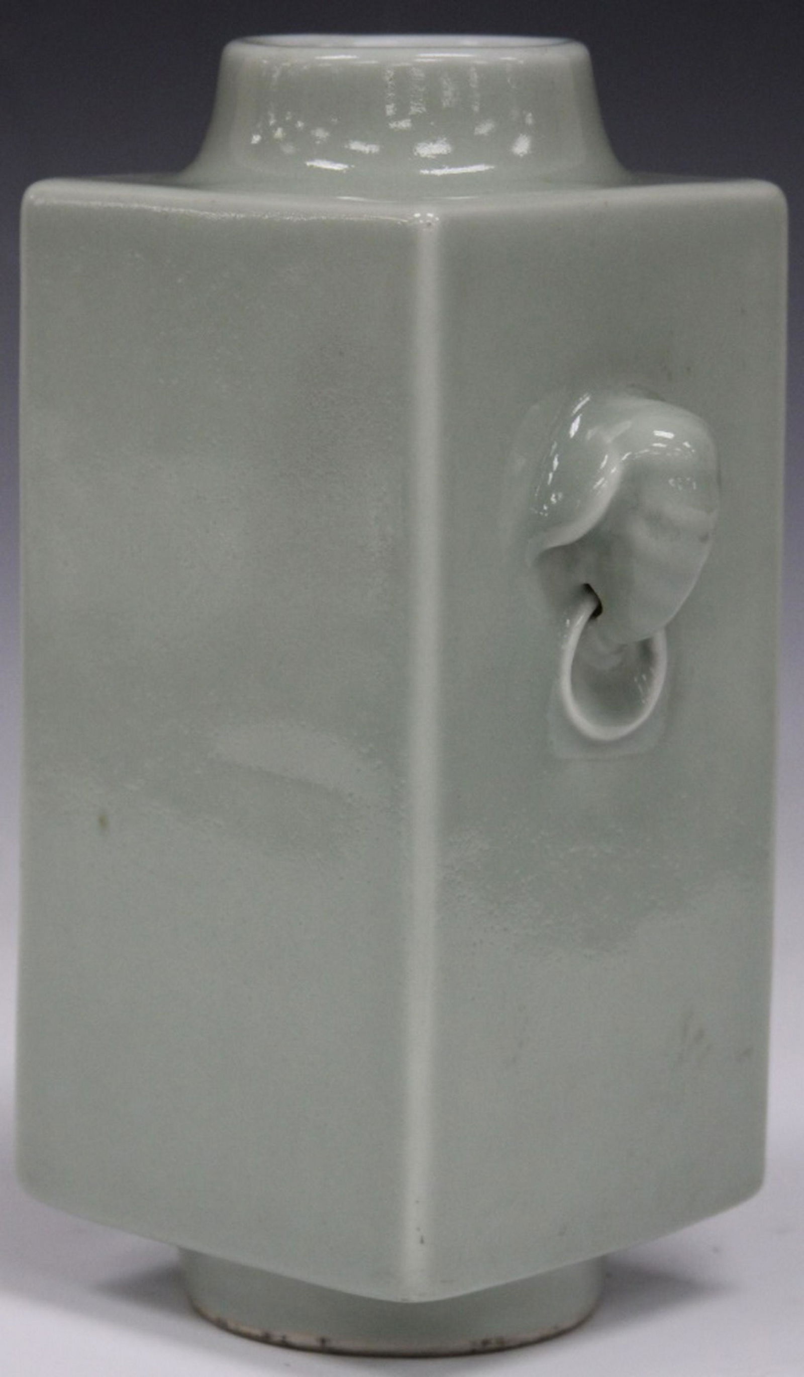 CHINESE CELADON POTTERY VASE, 9 1/2" H (1 of 3)