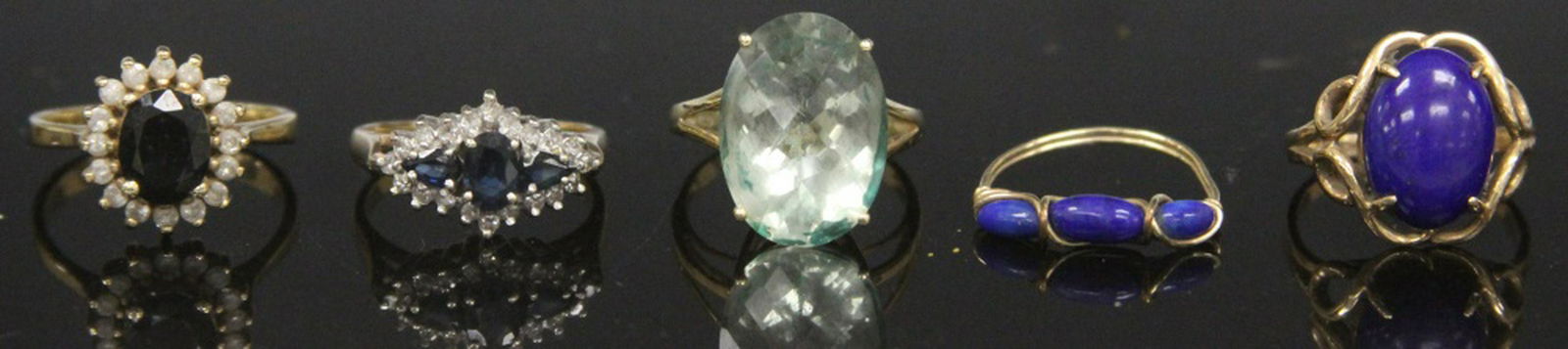 LOT OF (5) 10KT - 14KT GOLD RINGS (1 of 5)