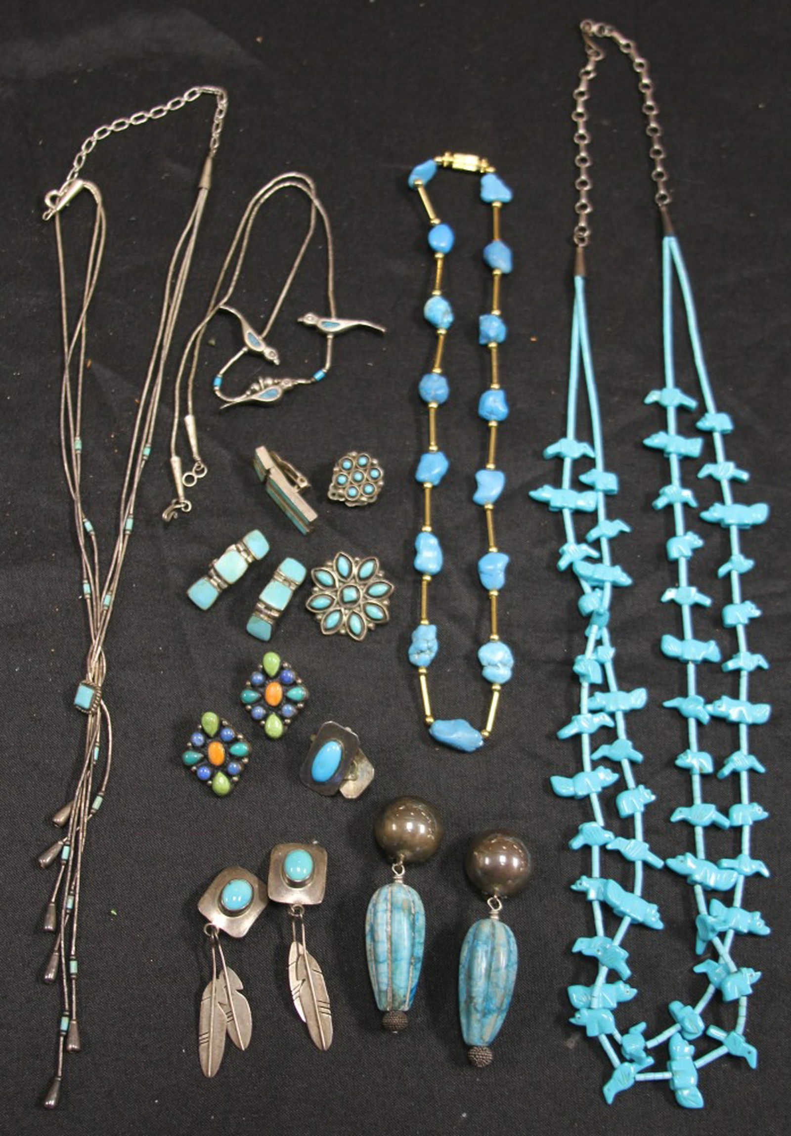 LOT OF (18) TURQUOISE & MIXED STONE JEWELRY (1 of 6)