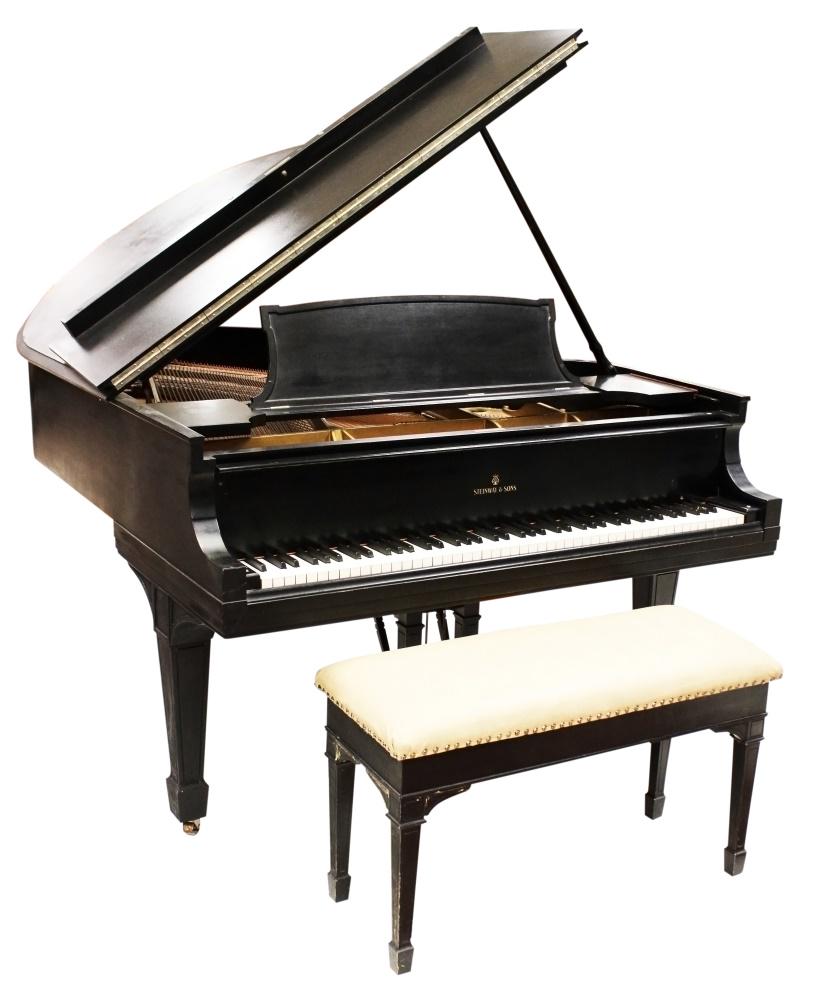 STEINWAY MODEL O GRAND PIANO 1921 EBONIZED (1 of 6)