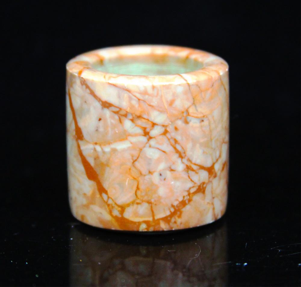 CHINESE JADE CARVED ARCHER'S RING, QING (1 of 2)