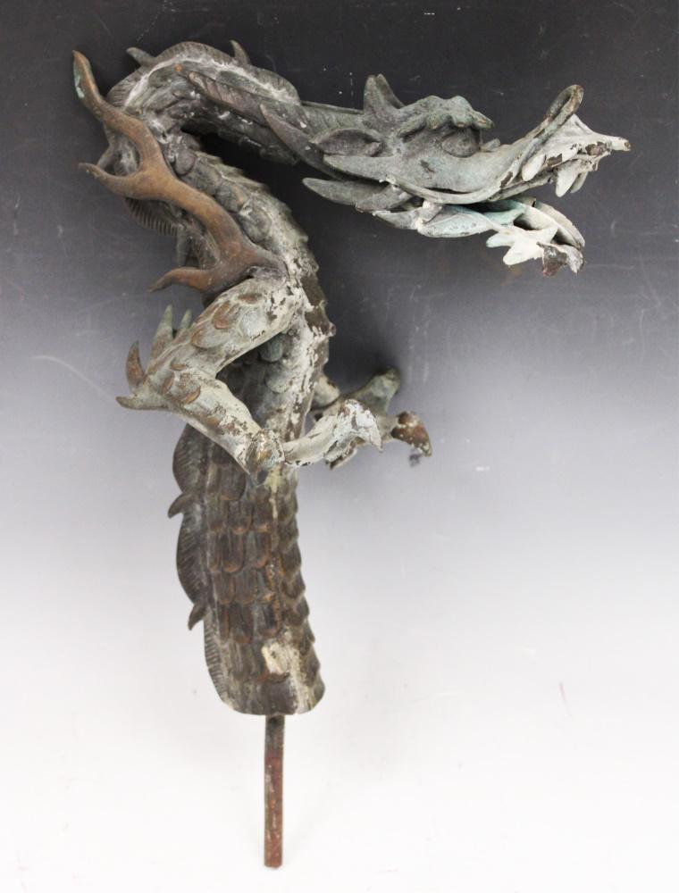 DRAGON CAST METAL FOUNTAIN TOP (1 of 4)