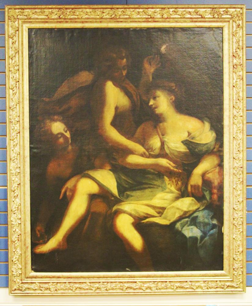 OLD MASTER OIL ON CANVAS, 19TH C. OR EARLIER (1 of 3)