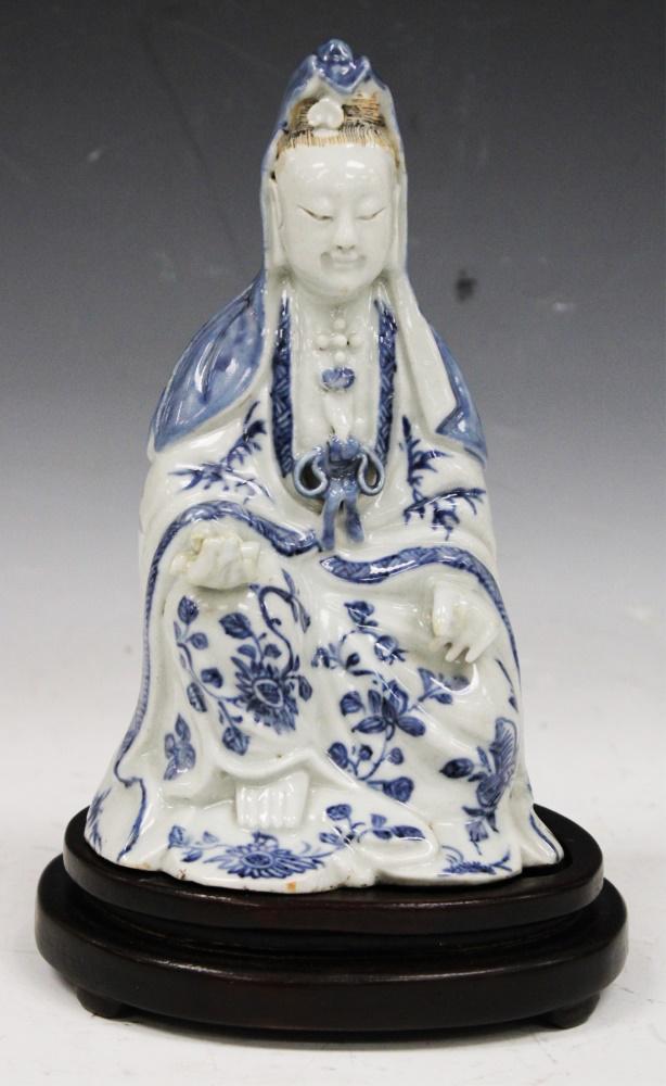 QING DYNASTY (JIA QING) GUAN YIN W/ STAND (1 of 4)