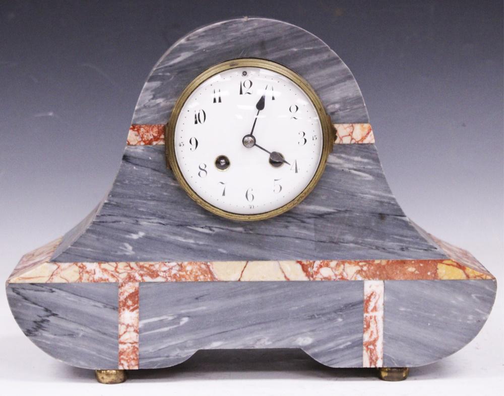 ART DECO MARBLE MANTLE CLOCK (1 of 4)