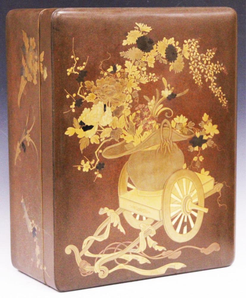 JAPANESE ENAMELD PAINTED PRESENTATION BOX (1 of 20)