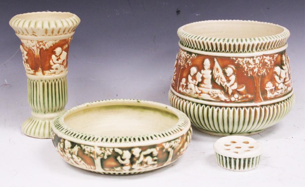 LOT OF (4) ROSEVILLE POTTERY (1 of 1)