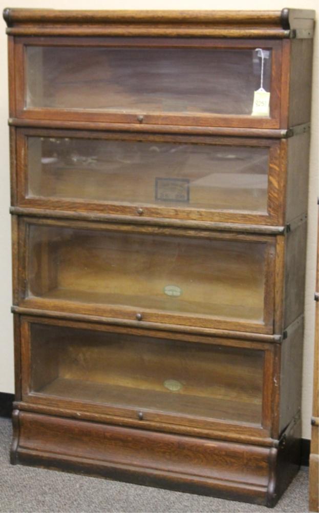 GLOBE-WERNICKE OAK STACKING BOOKCASE (1 of 1)