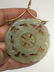 QING DYNASTY CARVED JADE PENDANT W/ GOLD BALE - 4