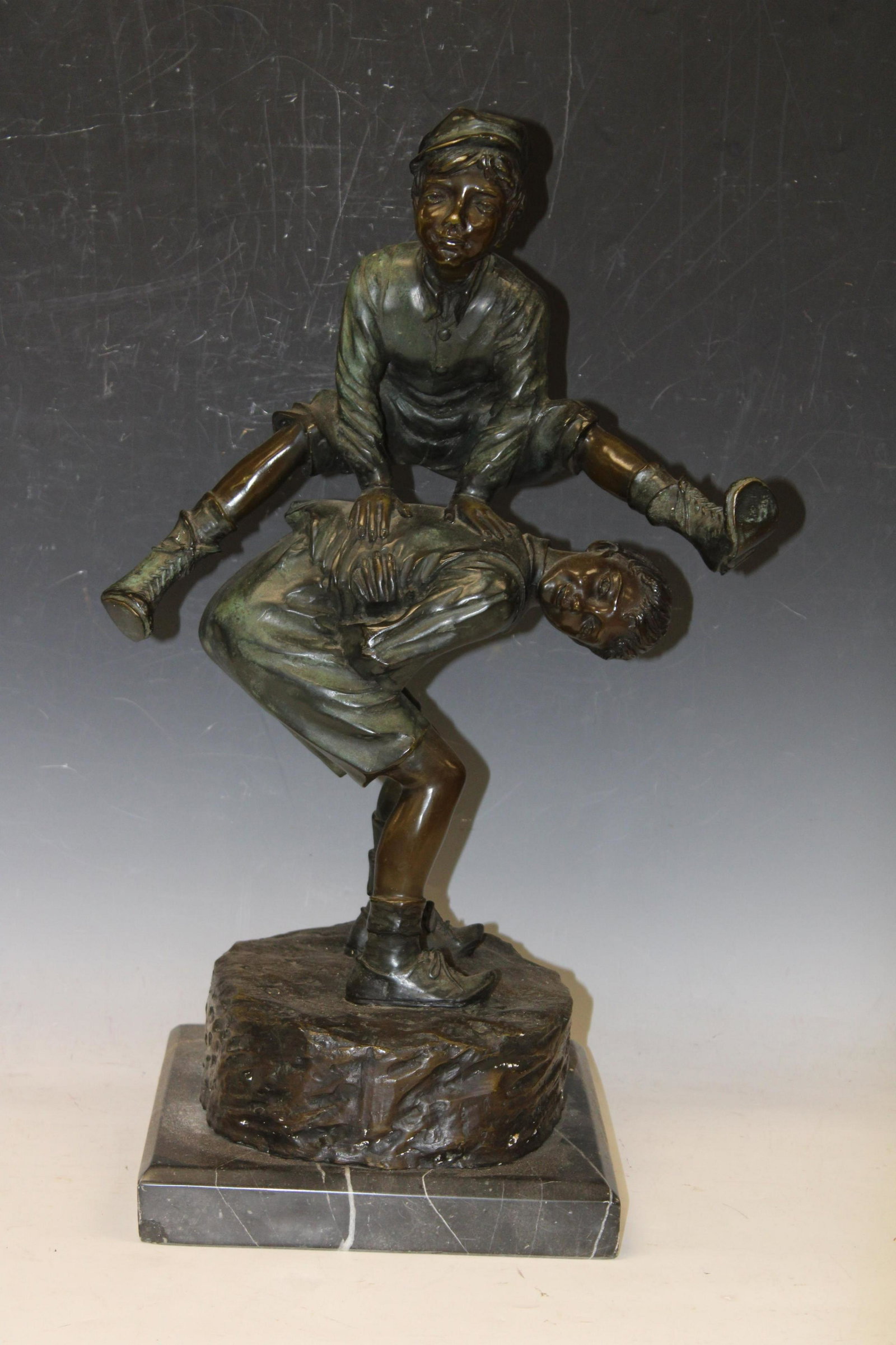 JOSE CARDONA, BRONZE FIGURE OF BOYS (1 of 5)