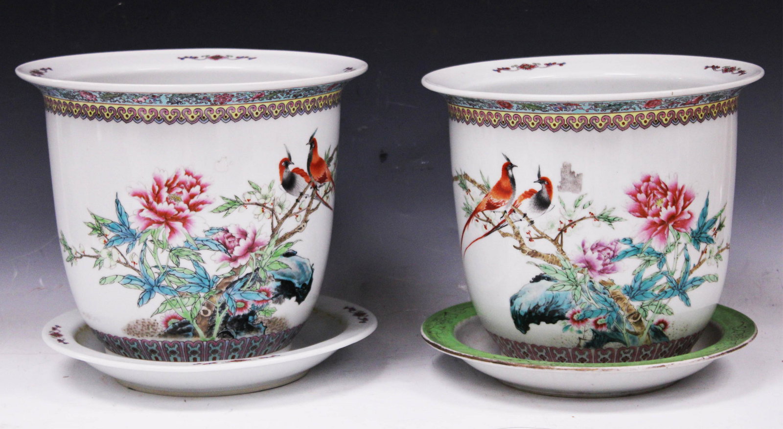 PR. CHINESE PLANTERS W/ STANDS (1 of 6)