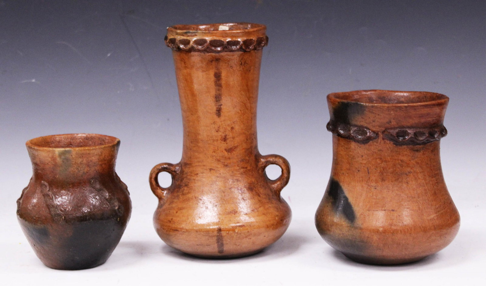 NATIVE AMERICAN WATER POTS, LOT OF (3) (1 of 5)