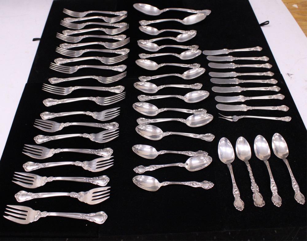 STERLING SILVER FLATWARE, MISC. SPOONS- 52 TROY OZ (1 of 9)
