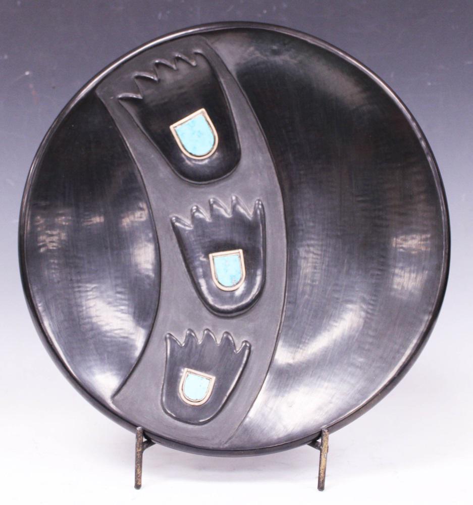 VIRGINIA EBELACKER NATIVE AMERICAN SANTA CLARA PLATE (1 of 5)