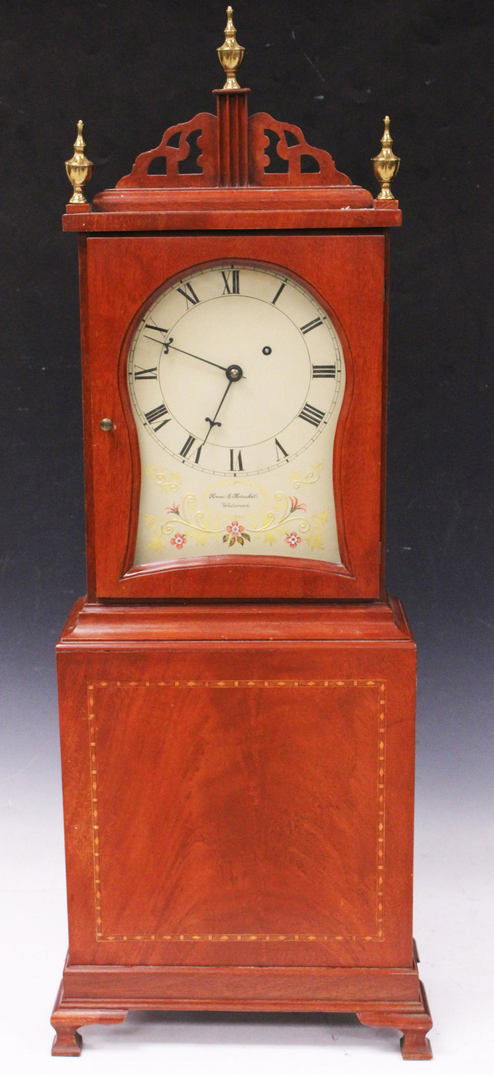 AMERICAN SHERATON STYLE MANTLE CLOCK (1 of 3)