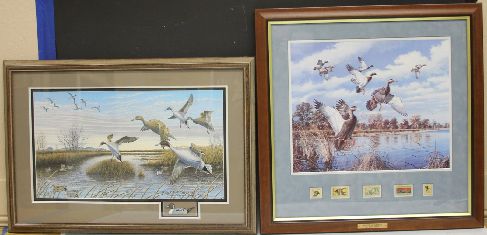 LOT OF (4) DECORATIVE PRINTS, DUCK HUNTING SCENES (1 of 14)