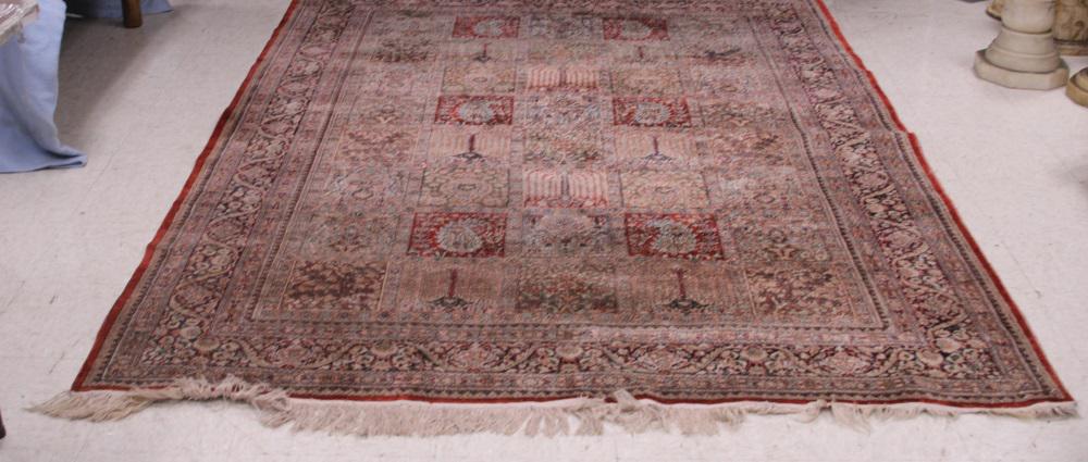 INDO-CHINESE SILK & WOOL WOVEN CARPET (1 of 5)