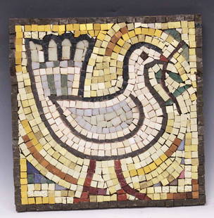 LUCIENNE BLOCH (1909-1999) PEACE TILE: Overall- 12" x 12" Shipping within US - $35 plus insurance