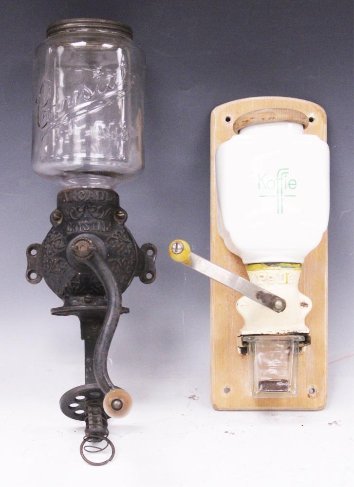 LOT (2) VINTAGE COFFEE GRINDERS (1 of 1)