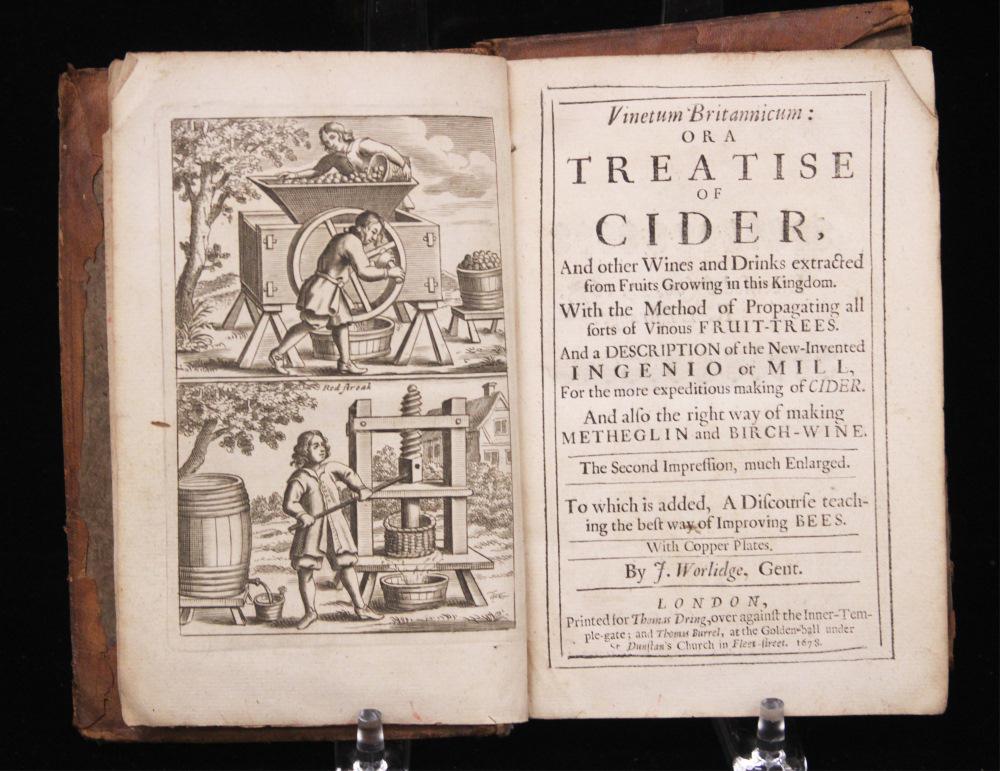 WORLIDGE, JOHN-TREATISE OF CIDER, LONDON: Shipping U.S. $20 plus insurance