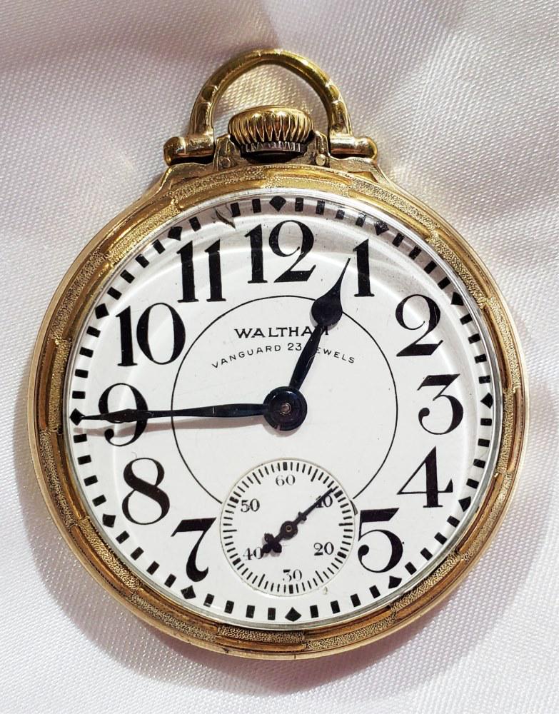 WALTHAM VANGUARD (23 J) POCKET WATCH (1 of 5)