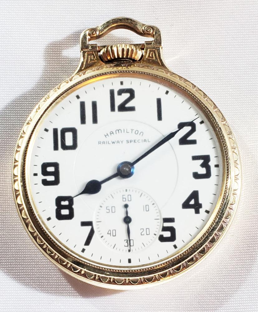 HAMILTON RAILWAY SPECIAL POCKET WATCH (21 J): Serial # C211901