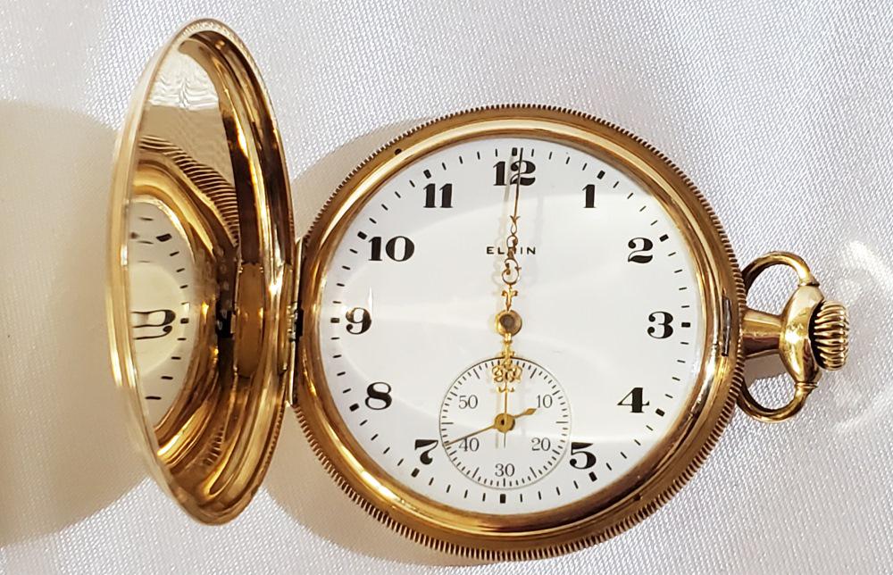 ELGIN 14KT GENTLEMAN'S POCKET WATCH (1 of 5)
