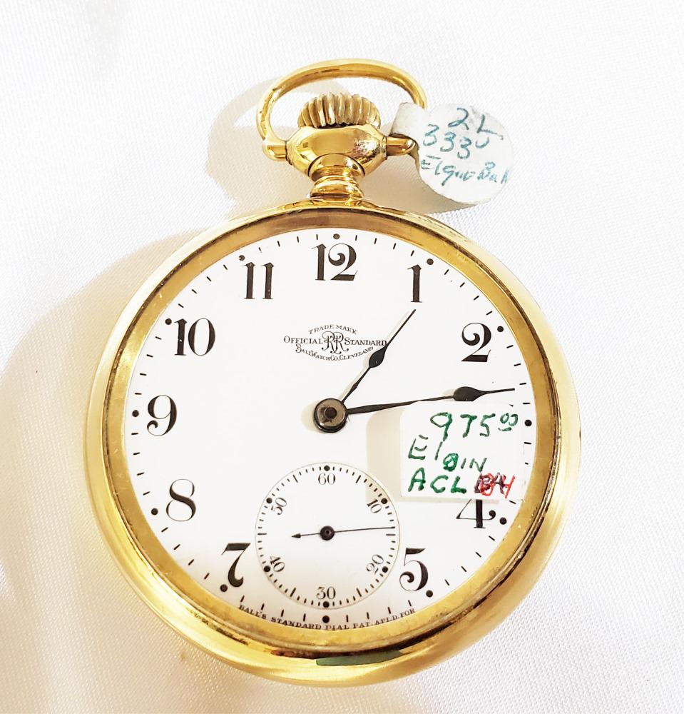 BALL WATCH CO. RR STANDARD (21 J) POCKET WATCH (1 of 4)