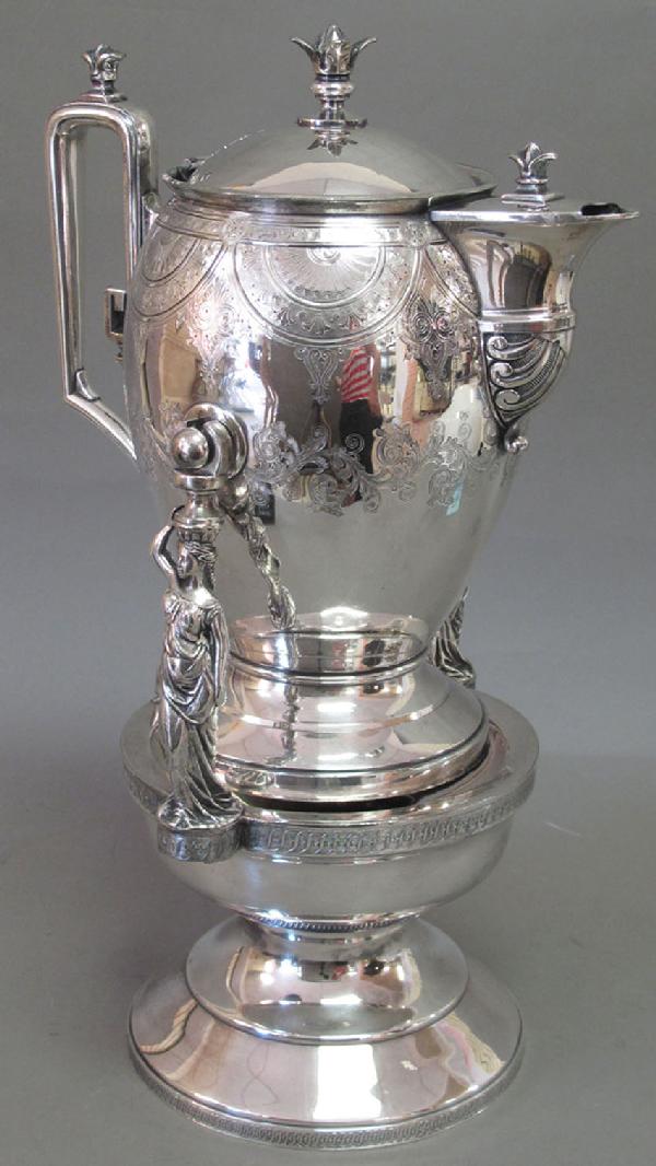77 REDFIELD & RICE, NEW YORK SILVER COFFEE POT & WARME Sep 06, 2010