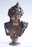 CLASSICAL CAST BRONZE OF ROMAN FIGURE, 19TH C.