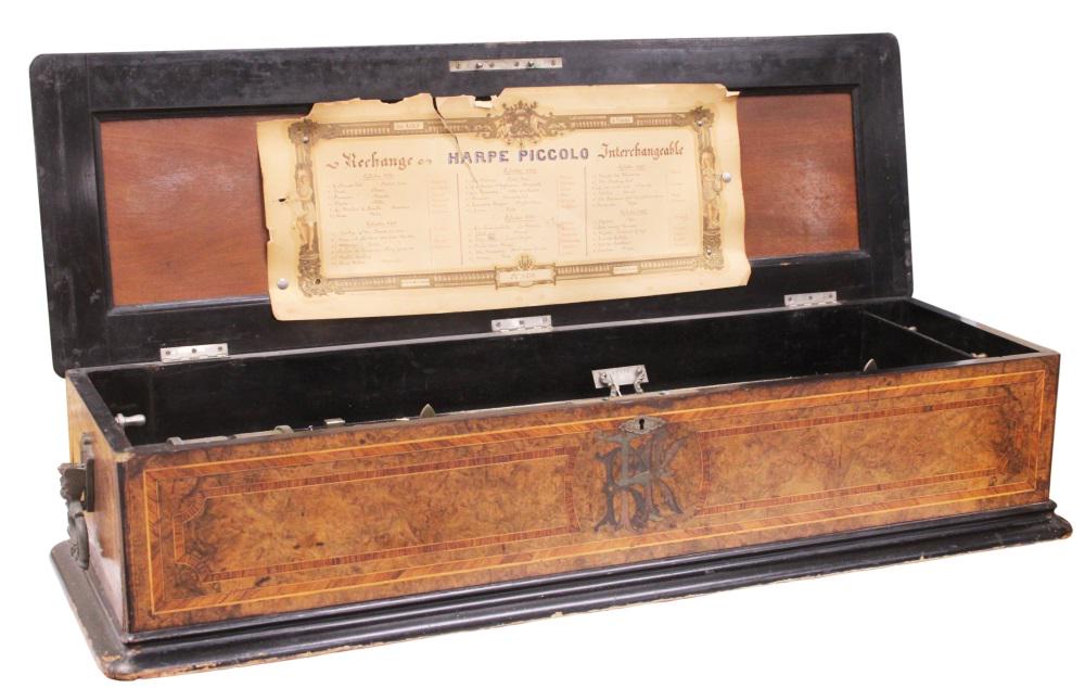 MERMOD FRERES SWISS MUSIC BOX W/ (5) CYLINDERS (1 of 10)