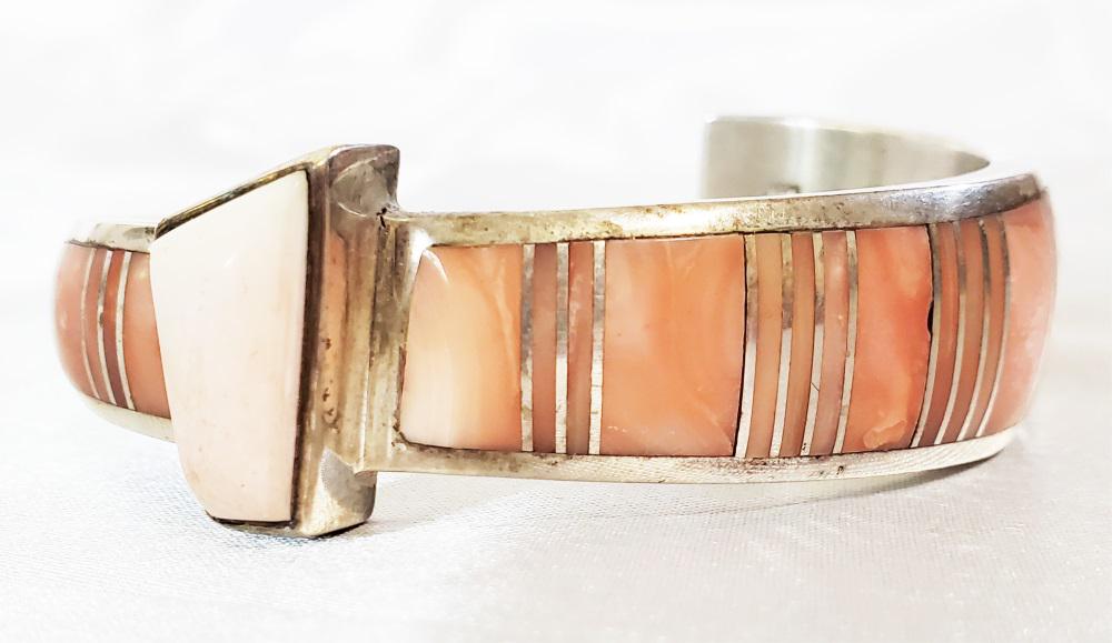 NATIVE AMERICAN CHRISTIAN WOLF STERLING CUFF: Shipping U.S. $20 plus insurance