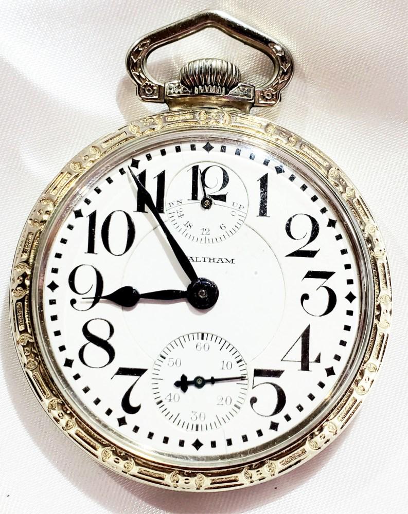 WALTHAM (23 J) UP/DOWN POCKET WATCH: Serial # 25344199 Shipping within US $20 plus insurance
