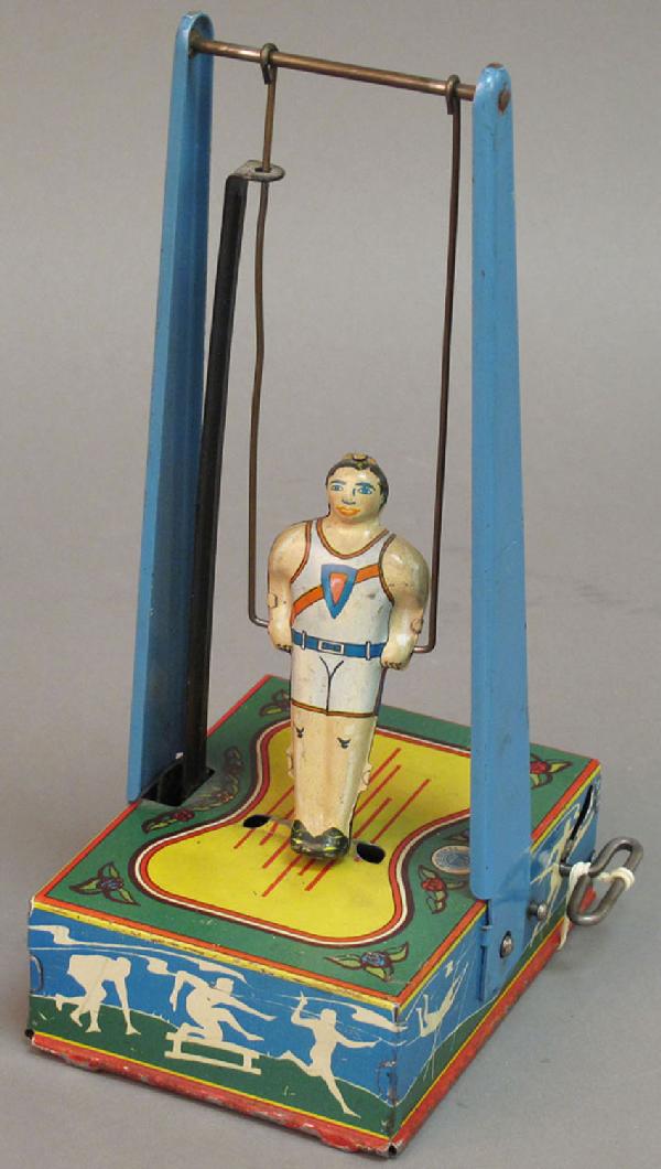 LITHOGRAPHED TIN WIND-UP Wyandotte, height: 9" : LITHOGRAPHED TIN WIND-UP Wyandotte, height: 9"